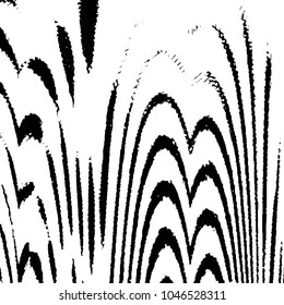 Abstract grunge grid stripe halftone background pattern. Black and white line vector illustration
