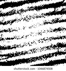 Abstract grunge grid stripe halftone background pattern. Black and white line vector illustration
