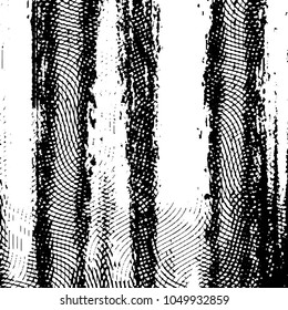 Abstract grunge grid stripe halftone background pattern. Black and white line vector illustration
