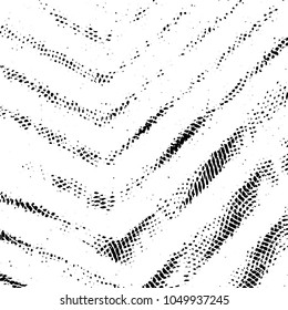Abstract grunge grid stripe halftone background pattern. Black and white line vector illustration

