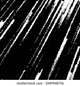 Abstract grunge grid stripe halftone background pattern. Black and white line vector illustration
