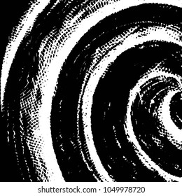 Abstract grunge grid stripe halftone background pattern. Black and white line vector illustration
