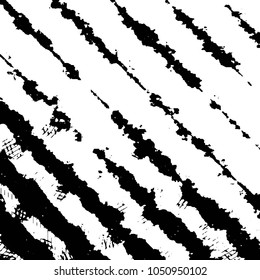Abstract grunge grid stripe halftone background pattern. Black and white line vector illustration
