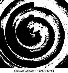 Abstract grunge grid stripe halftone background pattern. Black and white line vector illustration
