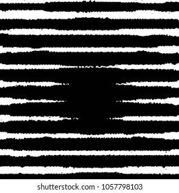 Abstract grunge grid stripe halftone background pattern. Black and white line vector illustration
