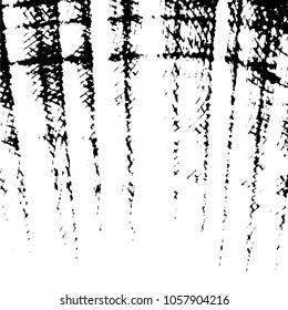 Abstract grunge grid stripe halftone background pattern. Black and white line vector illustration
