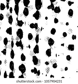 Abstract grunge grid stripe halftone background pattern. Black and white line vector illustration
