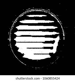 Abstract grunge grid stripe halftone background pattern. Black and white line vector illustration
