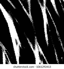 Abstract grunge grid stripe halftone background pattern. Black and white line vector illustration
