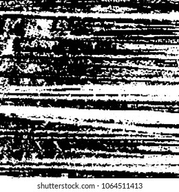 Abstract grunge grid stripe halftone background pattern. Black and white line vector illustration
