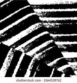 Abstract grunge grid stripe halftone background pattern. Black and white line vector illustration
