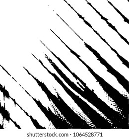 Abstract grunge grid stripe halftone background pattern. Black and white line vector illustration
