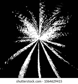 Abstract grunge grid stripe halftone background pattern. Black and white line vector illustration
