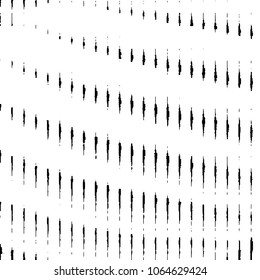 Abstract grunge grid stripe halftone background pattern. Black and white line vector illustration
