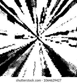 Abstract grunge grid stripe halftone background pattern. Black and white line vector illustration
