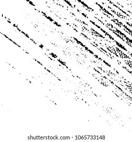 Abstract grunge grid stripe halftone background pattern. Black and white line vector illustration
