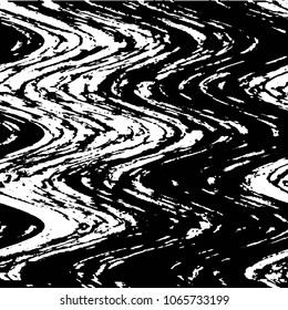 Abstract grunge grid stripe halftone background pattern. Black and white line vector illustration
