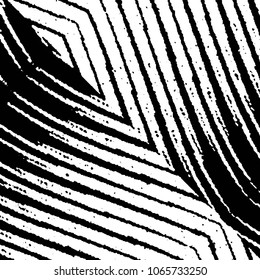 Abstract grunge grid stripe halftone background pattern. Black and white line vector illustration
