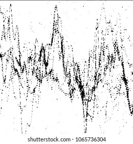 Abstract grunge grid stripe halftone background pattern. Black and white line vector illustration
