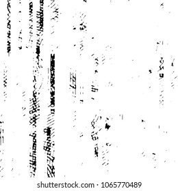 Abstract grunge grid stripe halftone background pattern. Black and white line vector illustration
