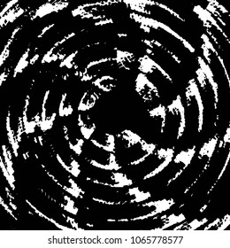 Abstract grunge grid stripe halftone background pattern. Black and white line vector illustration
