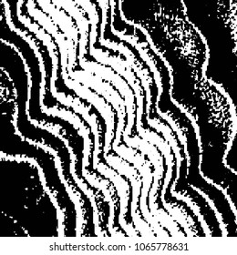 Abstract grunge grid stripe halftone background pattern. Black and white line vector illustration
