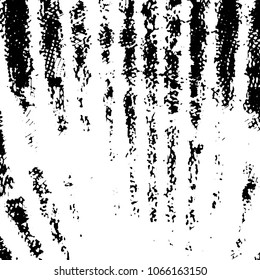 Abstract grunge grid stripe halftone background pattern. Black and white line vector illustration

