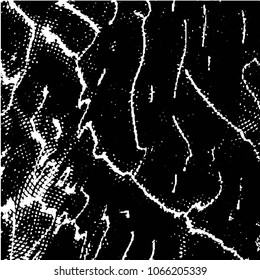 Abstract grunge grid stripe halftone background pattern. Black and white line vector illustration
