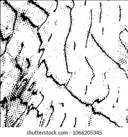 Abstract grunge grid stripe halftone background pattern. Black and white line vector illustration
