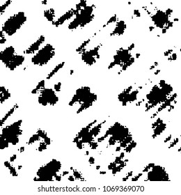 Abstract grunge grid stripe halftone background pattern. Black and white line vector illustration
