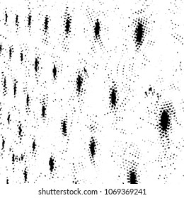 Abstract grunge grid stripe halftone background pattern. Black and white line vector illustration
