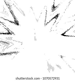 Abstract grunge grid stripe halftone background pattern. Black and white line vector illustration

