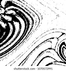Abstract grunge grid stripe halftone background pattern. Black and white line vector illustration
