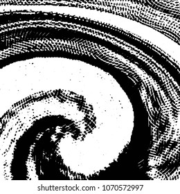 Abstract grunge grid stripe halftone background pattern. Black and white line vector illustration
