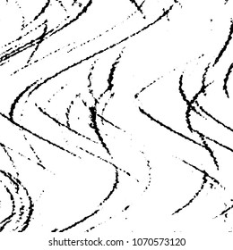 Abstract grunge grid stripe halftone background pattern. Black and white line vector illustration
