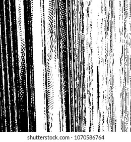 Abstract grunge grid stripe halftone background pattern. Black and white line vector illustration
