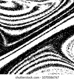 Abstract grunge grid stripe halftone background pattern. Black and white line vector illustration
