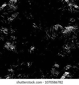 Abstract grunge grid stripe halftone background pattern. Black and white line vector illustration

