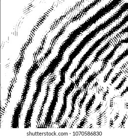 Abstract grunge grid stripe halftone background pattern. Black and white line vector illustration
