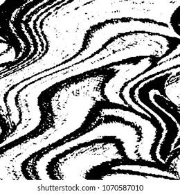 Abstract grunge grid stripe halftone background pattern. Black and white line vector illustration

