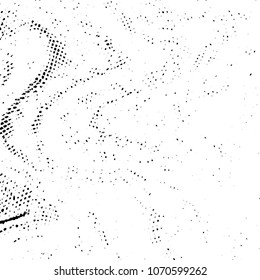 Abstract grunge grid stripe halftone background pattern. Black and white line vector illustration
