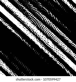 Abstract grunge grid stripe halftone background pattern. Black and white line vector illustration
