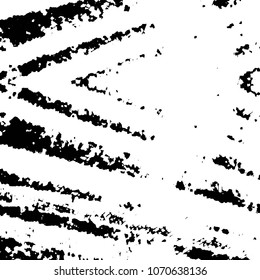 Abstract grunge grid stripe halftone background pattern. Black and white line vector illustration
