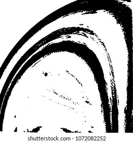 Abstract grunge grid stripe halftone background pattern. Black and white line vector illustration
