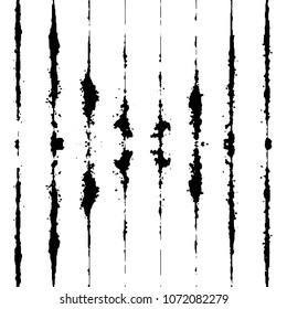 Abstract grunge grid stripe halftone background pattern. Black and white line vector illustration
