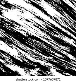 Abstract grunge grid stripe halftone background pattern. Black and white line vector illustration
