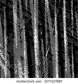 Abstract grunge grid stripe halftone background pattern. Black and white line vector illustration

