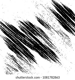 Abstract grunge grid stripe halftone background pattern. Black and white line vector illustration
