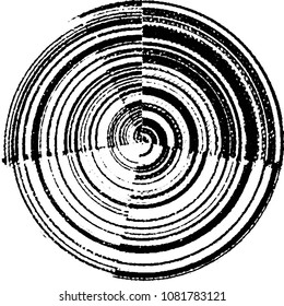 Abstract grunge grid stripe halftone background pattern. Black and white line vector illustration
