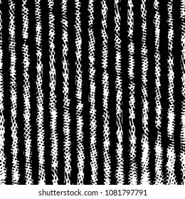 Abstract grunge grid stripe halftone background pattern. Black and white line vector illustration
